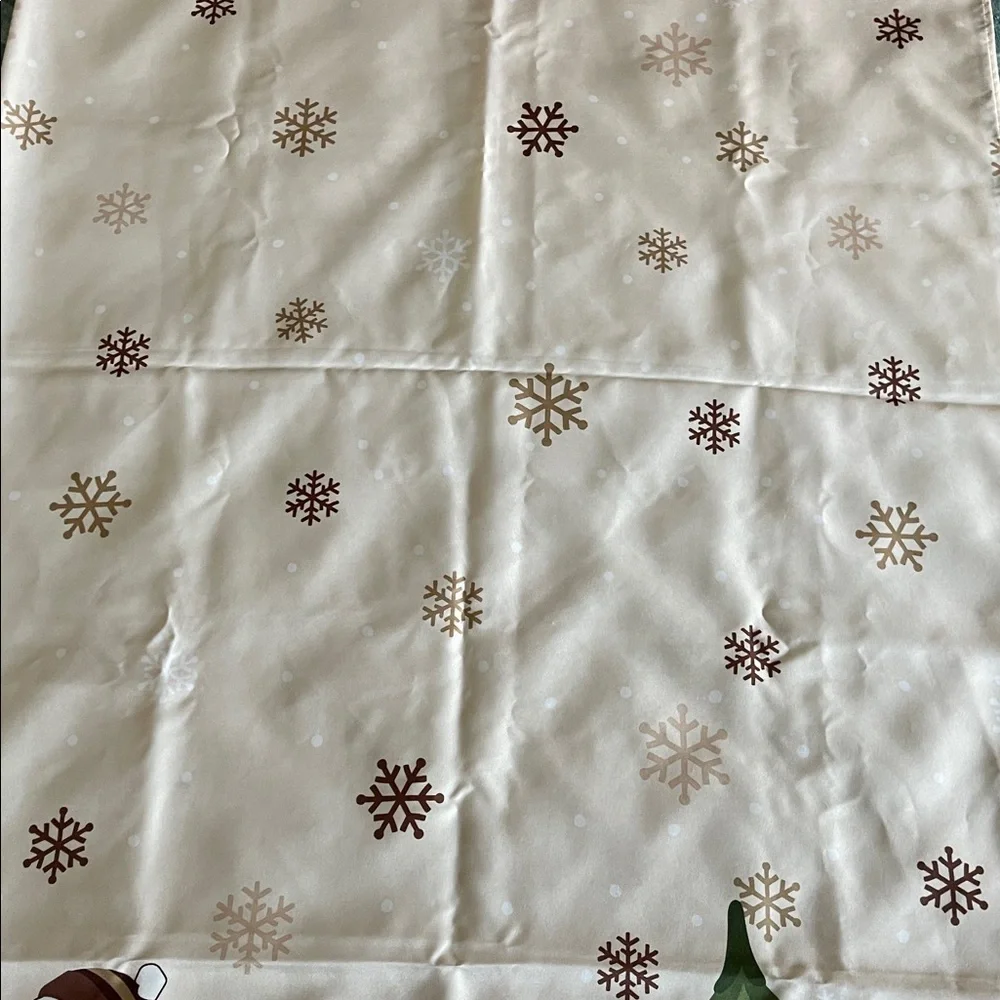 Snowman “Heartland” Shower Curtain and hooks